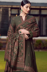 Bareeze - Winter 3PC Dhanak Embroidered Suit - BFB0421