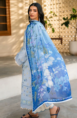 IZEL - Winter 3PC Dhanak ChickenKari Embroidered Suit - BFB0525