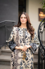 Sapphire - Stitched 3Pcs Printed Khaddar Suit – RTW008