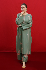 Urge - Winter 3PC Dhanak Embroidered Suit - BFB0422