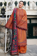 Laam- Winter 3PC Dhanak Embroidered Suit - BFB0479