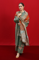 Urge - Winter 3PC Dhanak Embroidered Suit - BFB0422