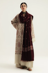 Zara Shahjahan - Winter 3PC Dhanak Embroidered Suit - BFB0527