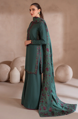 IZNIK - Winter 3PC Dhanak Embroidered Suit - BFB0458