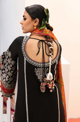 Hussain Rehar - 3PC Lawn Embroidered Suit- BFB0291