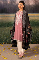 LAAM - Winter 3PC Dhanak Embroidered Suit - BFB0488