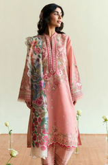 Binilyas - Winter 3PC Dhanak Embroidered Suit - BFB0498