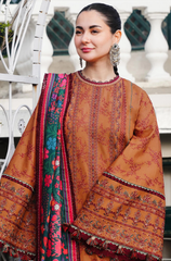 Laam- Winter 3PC Dhanak Embroidered Suit - BFB0479