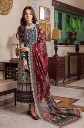 ASIM JOFA - Summer 3PC Lawn Digital Printed Dress - BFB0807