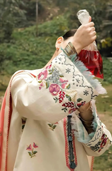 Zara Shahjahan - Winter 3PC Dhanak Embroidered Suit - BFB0142