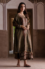 IZEL - Winter 3PC Dhanak Embroidered Suit - BFB0530