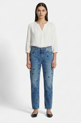 Classic Straight Baggy Jeans for Women - Light blue - BFJ003