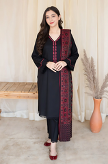 Asling - Winter 3PC Dhanak Embroidered Suit - BFB0014