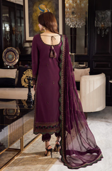 Asim Jofa - Winter 3PC Dhanak Embroidered Suit - BFB0531