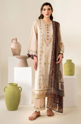 Zarashahjhan - Winter 3PC Dhanak Embroidered Suit - BFB0532