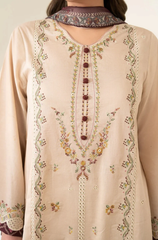 Zarashahjhan - Winter 3PC Dhanak Embroidered Suit - BFB0532