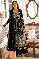 Qalamkar - Winter 3PC Dhanak Embroidered Suit - BFB0533