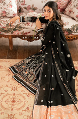 Qalamkar - Winter 3PC Dhanak Embroidered Suit - BFB0533