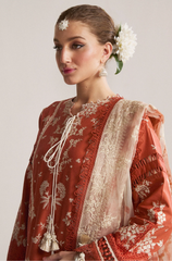 Hussain Rehar - Winter 3PC Dhanak Embroidered Suit - BFB0535