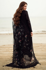 Nureh - Winter 3PC Dhanak ChickenKari Embroidered with Sequence work Suit - BFU0112
