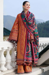 Laam- Winter 3PC Dhanak Embroidered Suit - BFB0479