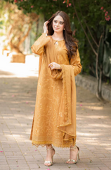 Mushq - 3PC Lawn Embroidered Suit - BFU0131