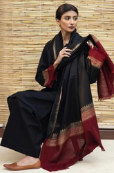 Maria .B. - Winter 3PC Dhanak Embroidered Suit - BFB0459