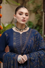 Bareeze - Winter 3PC Dhanak Embroidered Suit - BFB0092