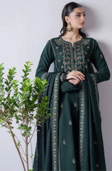 Asim Jofa - Winter 3PC Dhanak Embroidered Suit - BFB0451