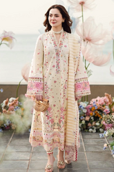 Summer 3PC Lawn Embroidered Suit - BFU0114