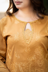 Mushq - 3PC Lawn Embroidered Suit - BFU0131