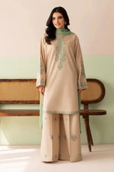 LAZULI - 3PC Summer Lawn Embroidered Shirt with Chiffon Embroidered Dupatta and Trouser - BFB0819