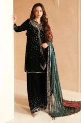 JAZMIN - Winter 3PC Velvet Embroidered Suit - BFB0464