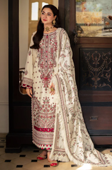 ASIM JOFA - Winter 3PC Dhanak Embroidered Suit - BFB0487