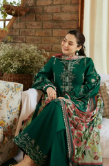 Coco Zara Shahjahan - Winter 3PC Dhanak Embroidered Suit - BFB0266