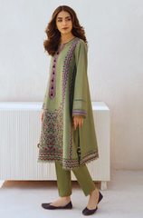 Jazmin - Winter 3PC Khaddar Embroidered Suit - BFB0093
