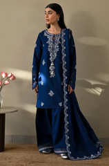 ETHNIC - Winter 3PC Dhanak Embroidered Suit- BFB0302