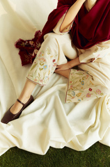 Winter 3PC Dhanak Embroidered Suit - BFB0185