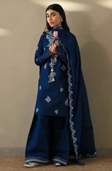 ETHNIC - Winter 3PC Dhanak Embroidered Suit- BFB0302