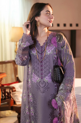 Jade - Winter 3PC Dhanak Chickenkari Embroidered Suit - BFU0115