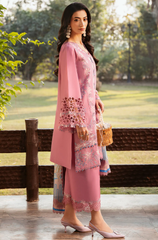 BIN ILYAS - Winter 3PC Dhanak Embroidered Suit - BFB0480