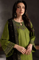 Batik - Winter 3PC Dhanak Embroidered Suit - BFB0452