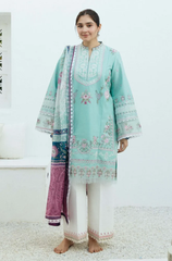 Coco By ZaraShahjahan - Winter 3PC Dhanak Embroidered Suit - BFB0125
