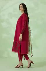 Sapphire - Winter 3PC Dhanak Embroidered Suit - BFB0094