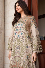 HUSSAIN REHAR - Winter 3PC Dhanak Embroidered Suit - BFB0473