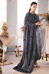 JAZMIN - Winter 3PC Velvet Embroidered Suit - BFB0512