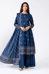 Bareeze - Winter 3PC Dhanak Embroidered Suit - BFB0215