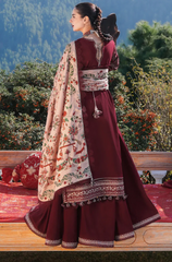 Zara Shahjahan - Winter 3PC Dhanak Embroidered Suit - BFB0435