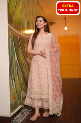 Maria.B - 3PC Lawn Embroidered Suit - BFRZ0046