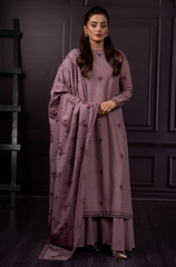 Azure - Winter 3PC Dhanak Embroidered Suit - BFB0426